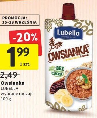 Intermarche Owsianka banan-kakao lubella oferta