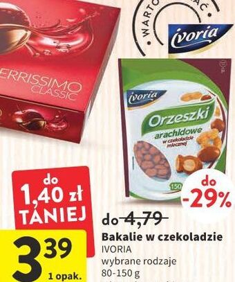 Intermarche Orzechy arachidowe w mlecznej czekoladzie ivoria oferta