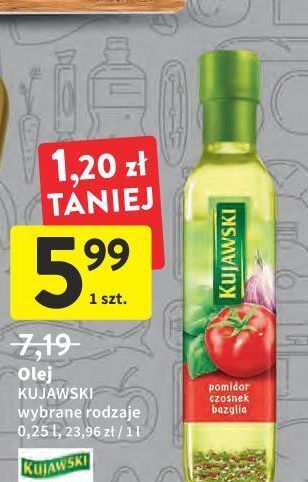 Intermarche Olej pomidor czosnek bazylia kujawski ze smakiem oferta