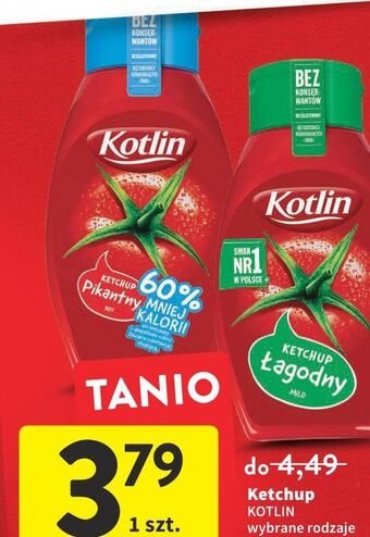 Intermarche Ketchup pikantny 60% mniej kalorii kotlin oferta