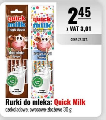 Eurocash Quick Milk Rurki do mleka 30 g oferta