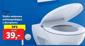 Lidl Deska sedesowa wolnoopadająca livarno home oferta