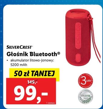 Lidl Głośnik bezprzewodowy bluetooth silvercrest oferta