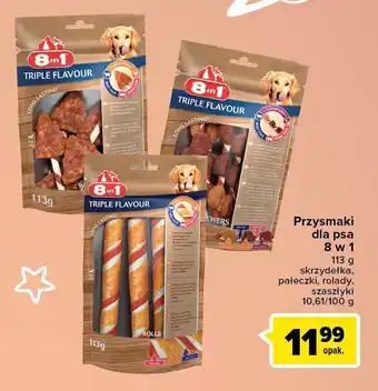 Carrefour Market Przysmak dla psa triple flavour rolki 1 SZT 113 G oferta