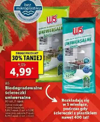 Lidl Ściereczki do różnych powierzchni apple 1 OPAK 80 SZT oferta