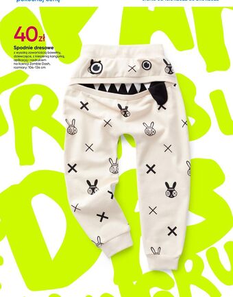 Pepco Spodnie dresowe 104-134 cm zombie dash oferta