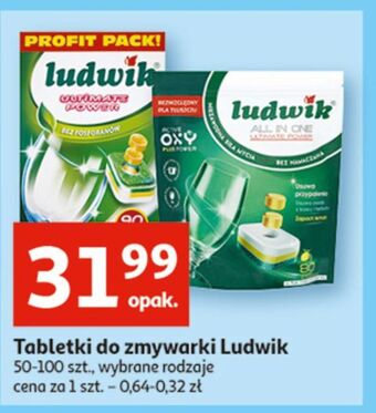 Auchan Tabletki do zmywarki lemon ludwik ultimate power oferta