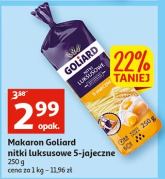 Auchan Makaron luksusowy nitki goliard oferta