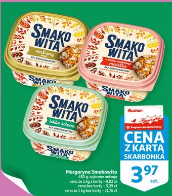 Auchan Margaryna smakowita maślany smak oferta