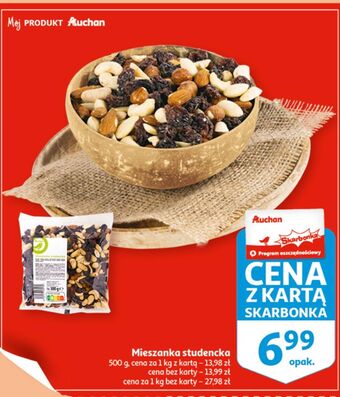 Auchan Mieszanka studencka auchan na co dzień (logo zielone) oferta