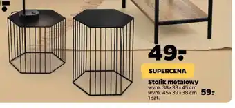 Netto Stolik metalowy 38 x 33 45 cm oferta