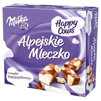 Stokrotka Market Milka alpejskie mleczko happy cows pianka o smaku śmietankowym 330 g oferta