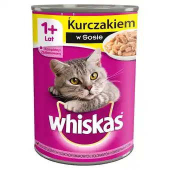 Topaz Whiskas 1+ lat karma pełnoporcjowa z kurczakiem w sosie 400 g oferta