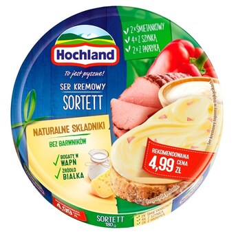 Torimpex Hochland ser kremowy sortett w trójkącikach 180 g oferta