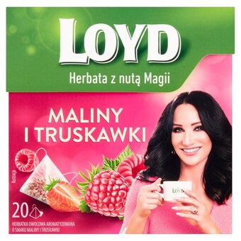 Intermarche Loyd herbatka owocowa aromatyzowana o smaku maliny i truskawki 40 g (20 x 2 g) oferta