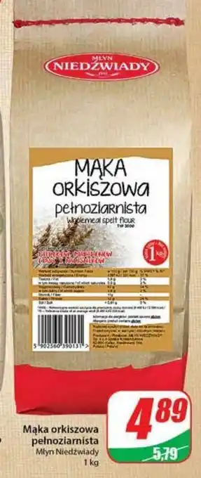 Dino Mąka orkiszowa pełnoziarnista młyn niedźwiady oferta