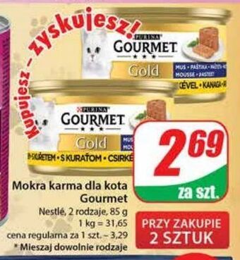 Dino Karma dla kota kurczak purina gourmet gold oferta