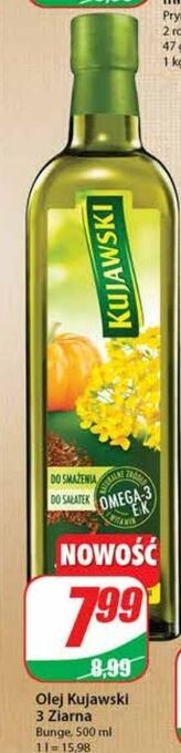 Dino Olej z lnem oraz pestakami dyni kujawski 3 ziarna oferta