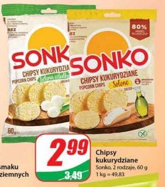 Dino Chipsy kukurydziane solone sonko oferta