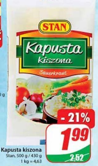 Dino Kapusta kiszona stan oferta