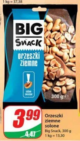 Dino Orzechy ziemne smażone solone big snack oferta