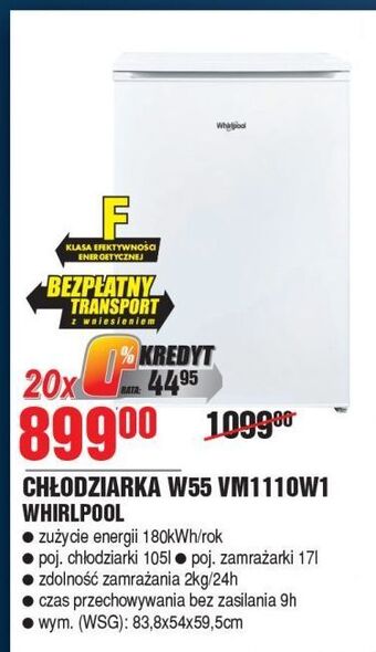 Chłodziarka w55 vm1110w1 whirlpool