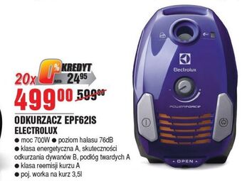 E.Leclerc Odkurzacz powerforce epf62is electrolux oferta