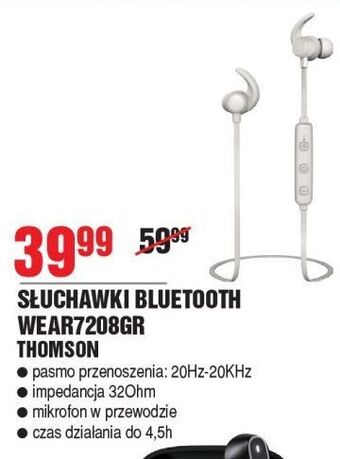 E.Leclerc Słuchawki douszne wear 7208gr thomson oferta