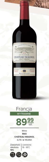 Carrefour Wino barton & guestier chateau magnol oferta