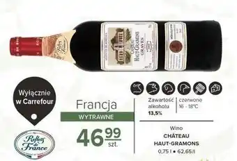 Carrefour Wino chateau haut-gramons dry oferta