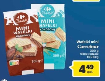 Carrefour Carrefour Wafelki mini 300 g oferta
