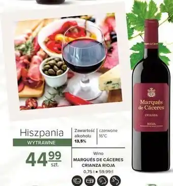 Carrefour Wino marques de caceres crianza rioja oferta