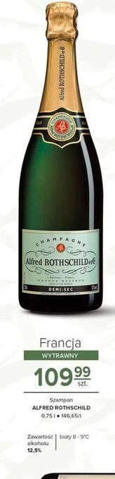 Carrefour Szampan alfred rothschild demi-sec oferta