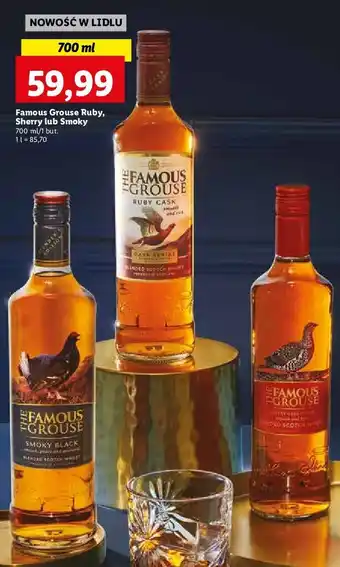 Lidl Whiskey the famous grouse smoky black oferta