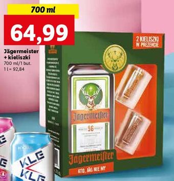 Lidl Likier + 2 kieliszki jagermeister oferta