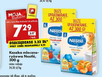 Biedronka Kaszka mleczno-ryzowa morela nestle oferta