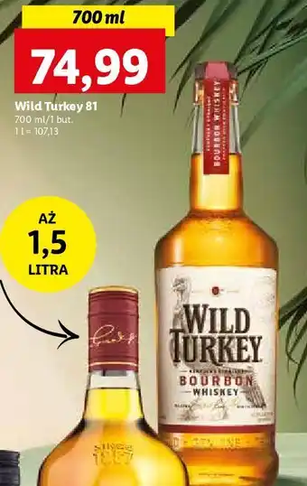 Lidl Bourbon wild turkey 81 oferta