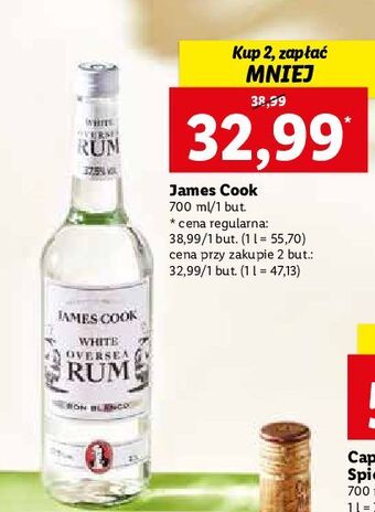 Lidl Rum james cook white oversea oferta