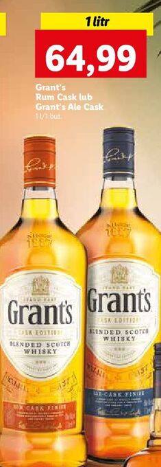 Lidl Whisky grant's ale cask finish oferta