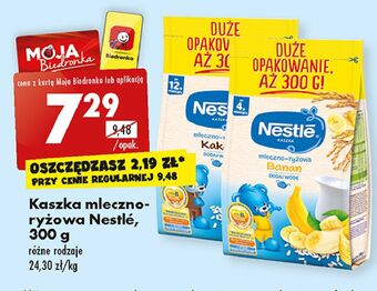 Biedronka Kaszka mleczno-ryżowa kakao nestle oferta
