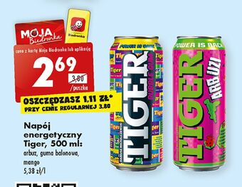 Biedronka Napój mango bomb tiger energy drink oferta