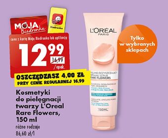 Biedronka Peeling oczyszczający do skóry normalnej i mieszanej l'oreal rare flowers oferta