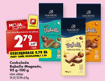 Biedronka Czekolada bąbelkowa mleczna-biała magnetic bąbello oferta