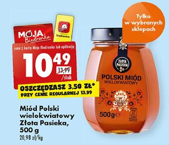 Biedronka Miód wielokwiatowy złota pasieka (biedronka) oferta
