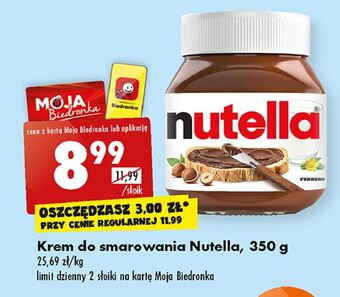 Biedronka Krem czekoladowo-orzechowy nutella oferta