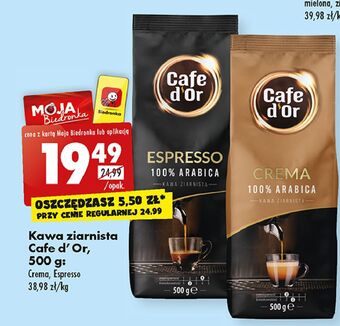 Biedronka Kawa cafe d'or crema oferta