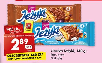 Biedronka Ciastka classic jeżyki oferta