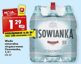 Biedronka Woda niegazowana cisowianka oferta