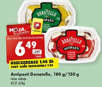 Biedronka Papryczki zielone nadziewane serkiem donatello antipasti oferta