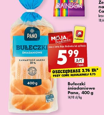 Biedronka Bułeczki śniadaniowe pano oferta